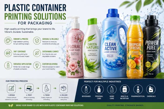 Plastic Container Printing Solutions For Packaging