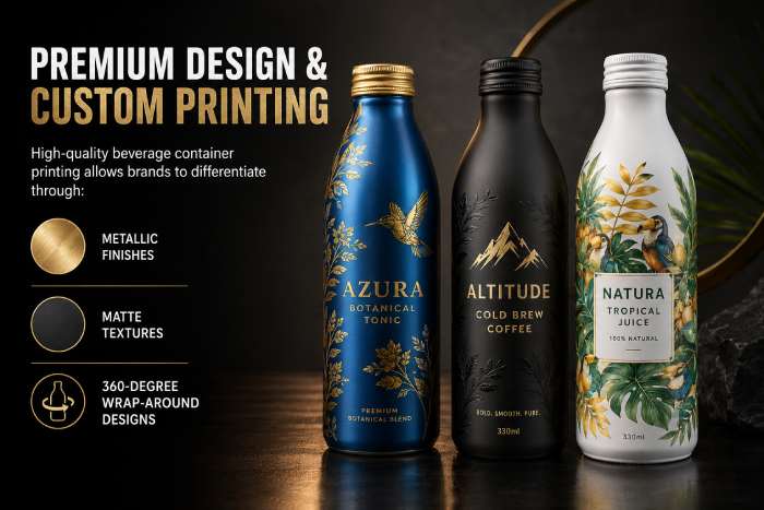 Beverage Container Printing Design