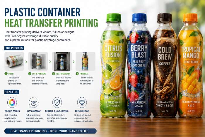 Plastic Container Heat Transfer Printing