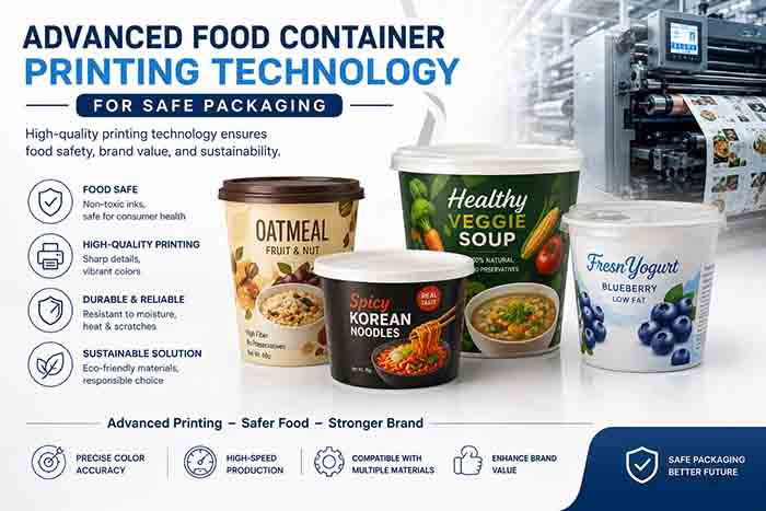 Advanced Food Container Printing Technology For Safe Packaging