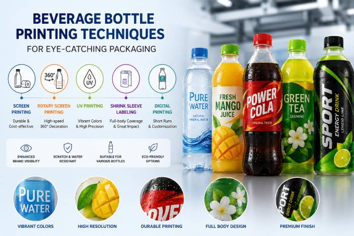 Beverage Bottle Printing Techniques For Eye Catching Packaging