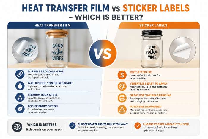 Heat Transfer Film Vs Sticker Labels Which Better