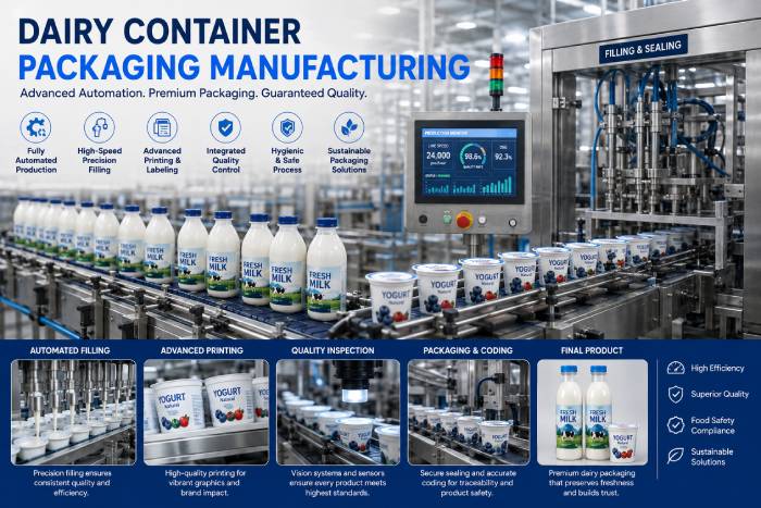 Dairy Container Packaging Manufacturing