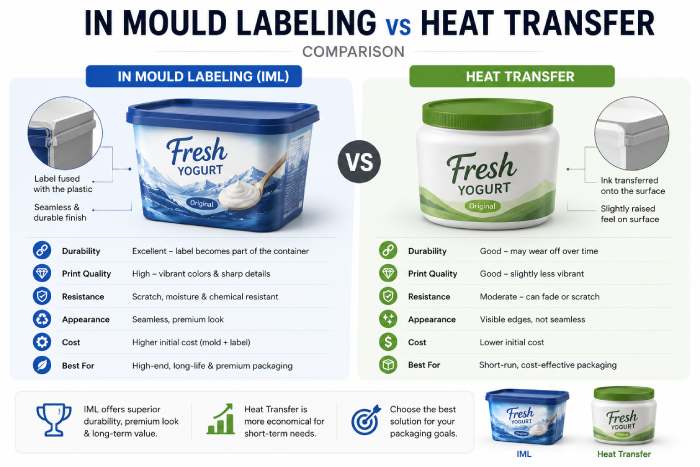 In Mould Labeling Vs Heat Transfer Comparison