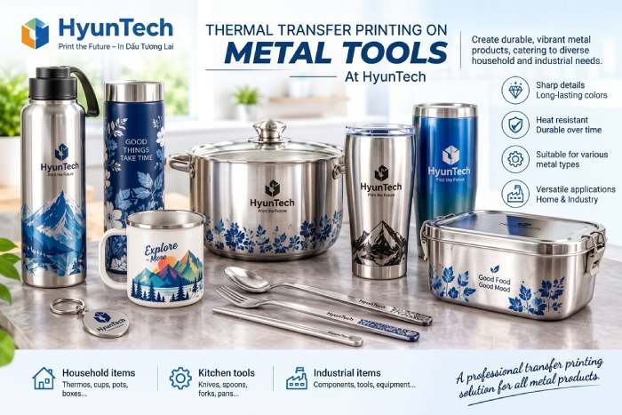 Heat Transfer Printing On Metal Tools At Hyuntech