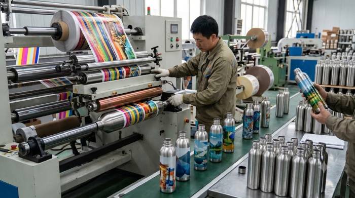 Heat Transfer Printing On Metal Bottles Using Transfer Film