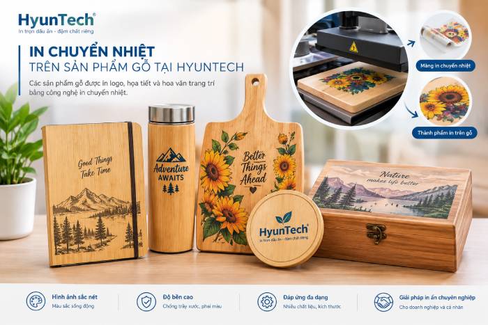 Heat Transfer Printing On Wood Products By Hyuntech