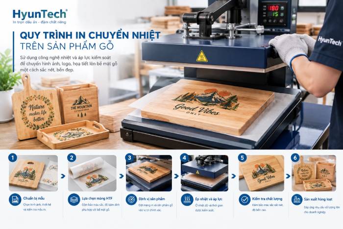 Heat Transfer Printing Process On Wood Products